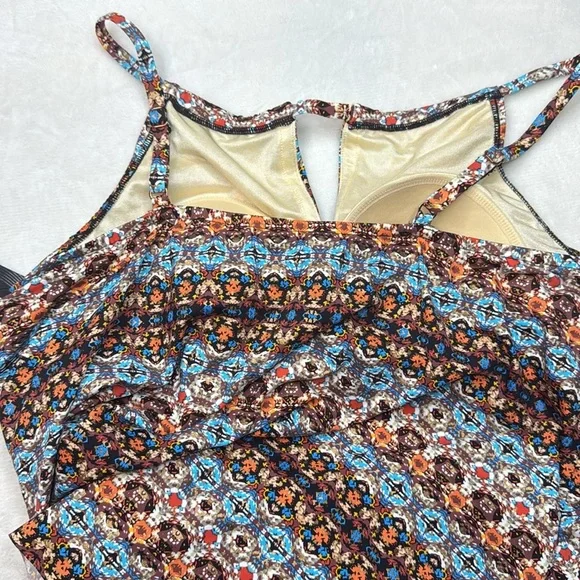 Miraclesuit Peephole Women’s Tankini Bathing Suit Top Nefertiti- Size 16 - Picture 7 of 12